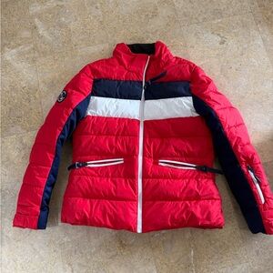SUPERDRY Red and Navy Puffer Ski Jacket